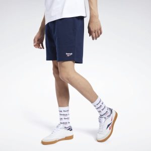 Spodenki Męskie Reebok Classic Vector Granatowe PL 53TWGDY